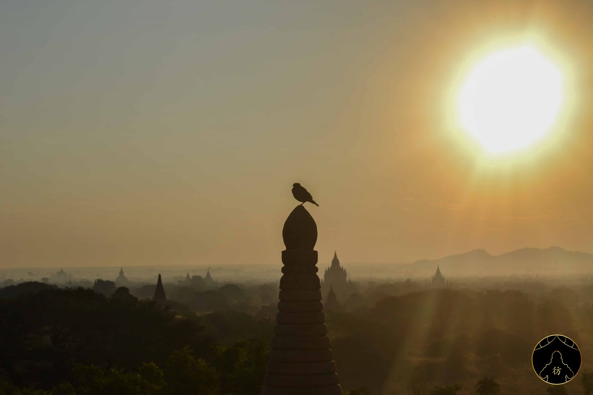 Levée du soleil à Bagan Birmanie