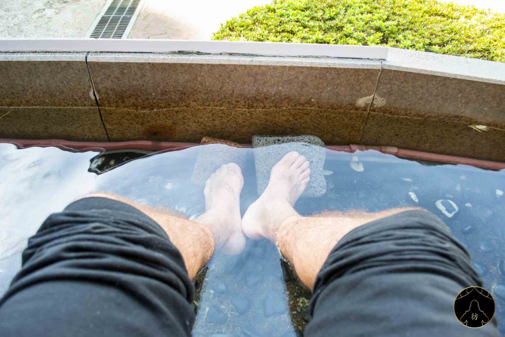 Hakone Japon 30 - Open Air Museum Musée Onsen Pieds Bain d'eau chaude