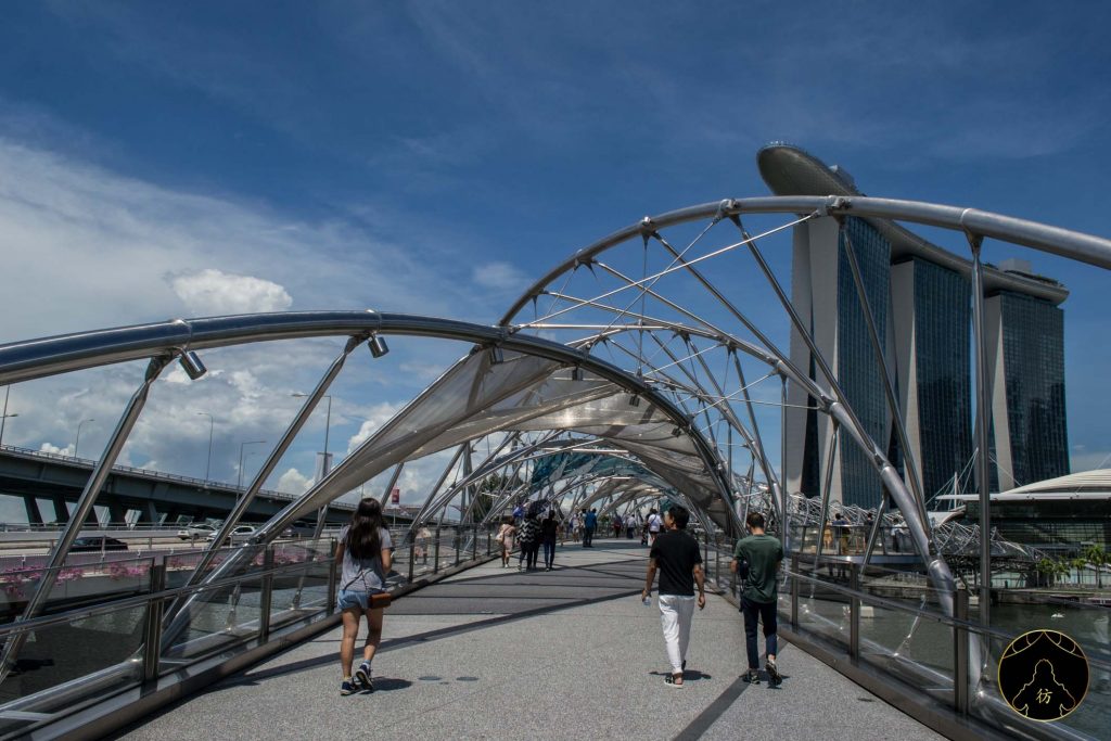 Visiter Singapour #4 - Le pont Helix et la grande roue 4