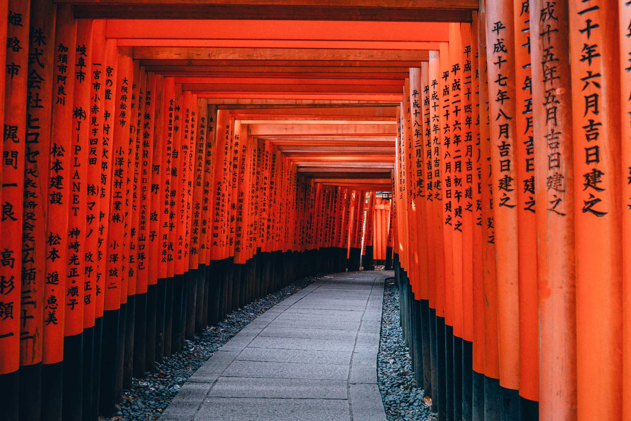 Itineraire Japon Fushimi Inari Taisha Sanctuaire Kyoto