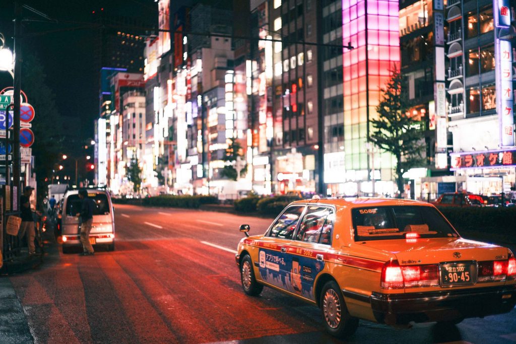 Tokyo taxi nuit