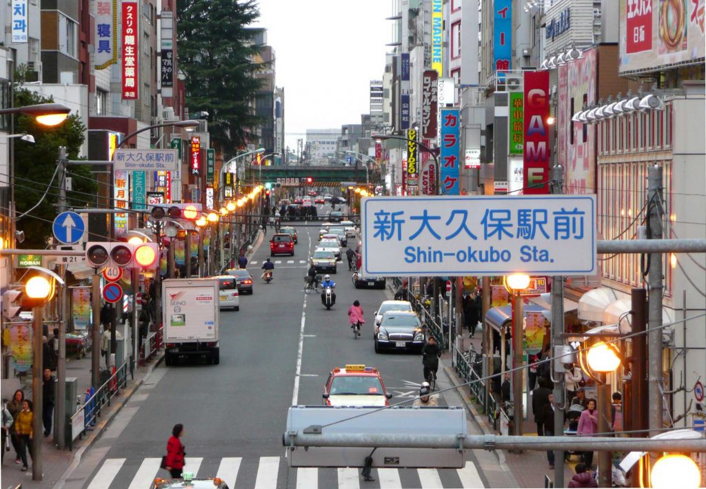 Shinjuku Tokyo Japon Shin Okubo Quartier Coréen
