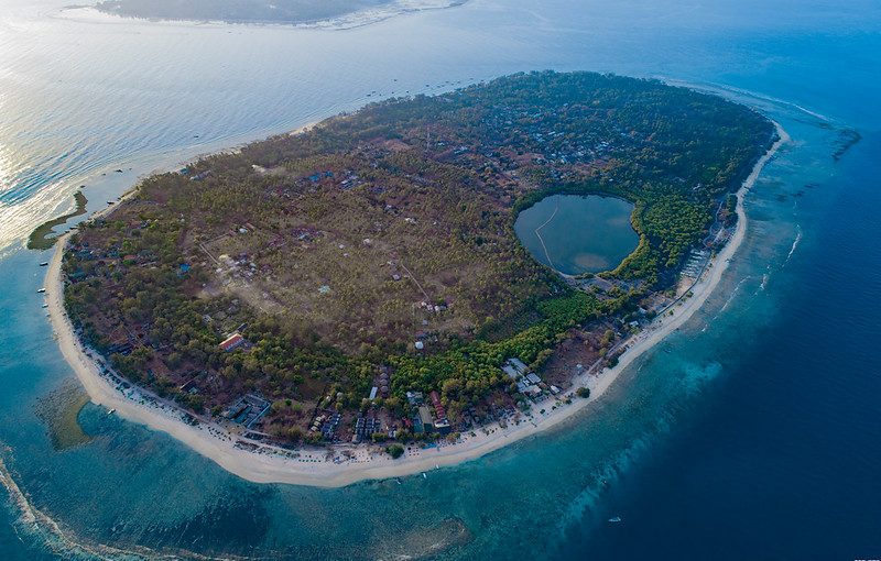 Ile Gili Meno Vue du ciel
